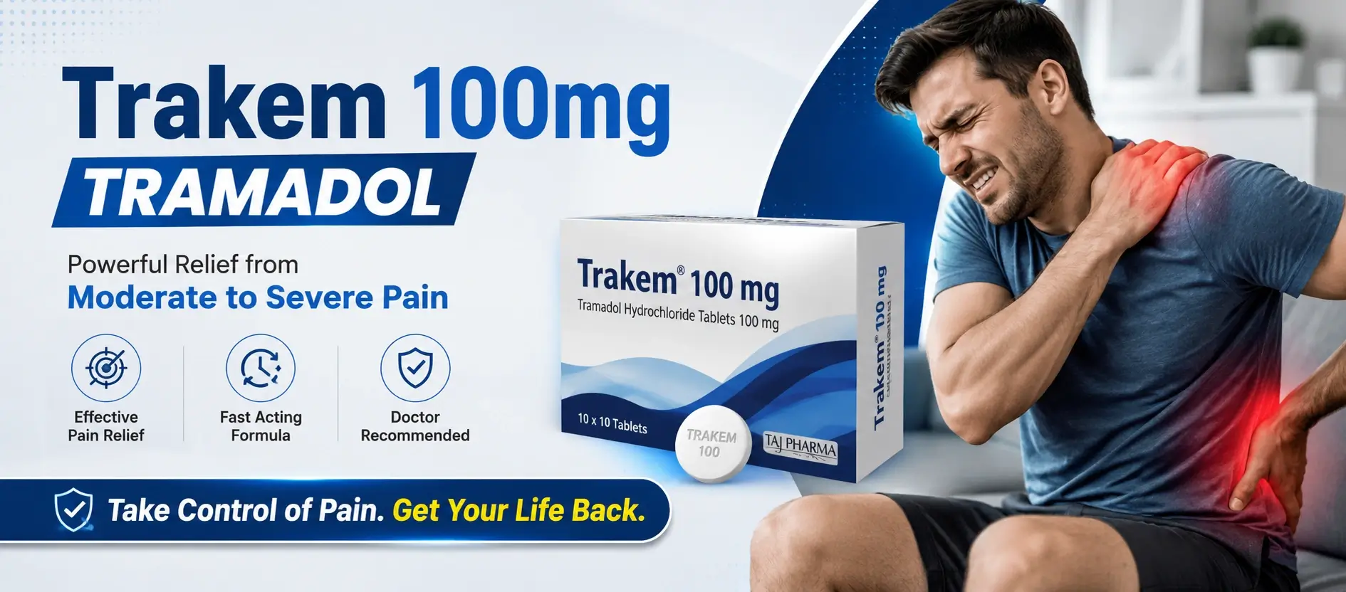 Trakem 100mg Powerful Pain Relief